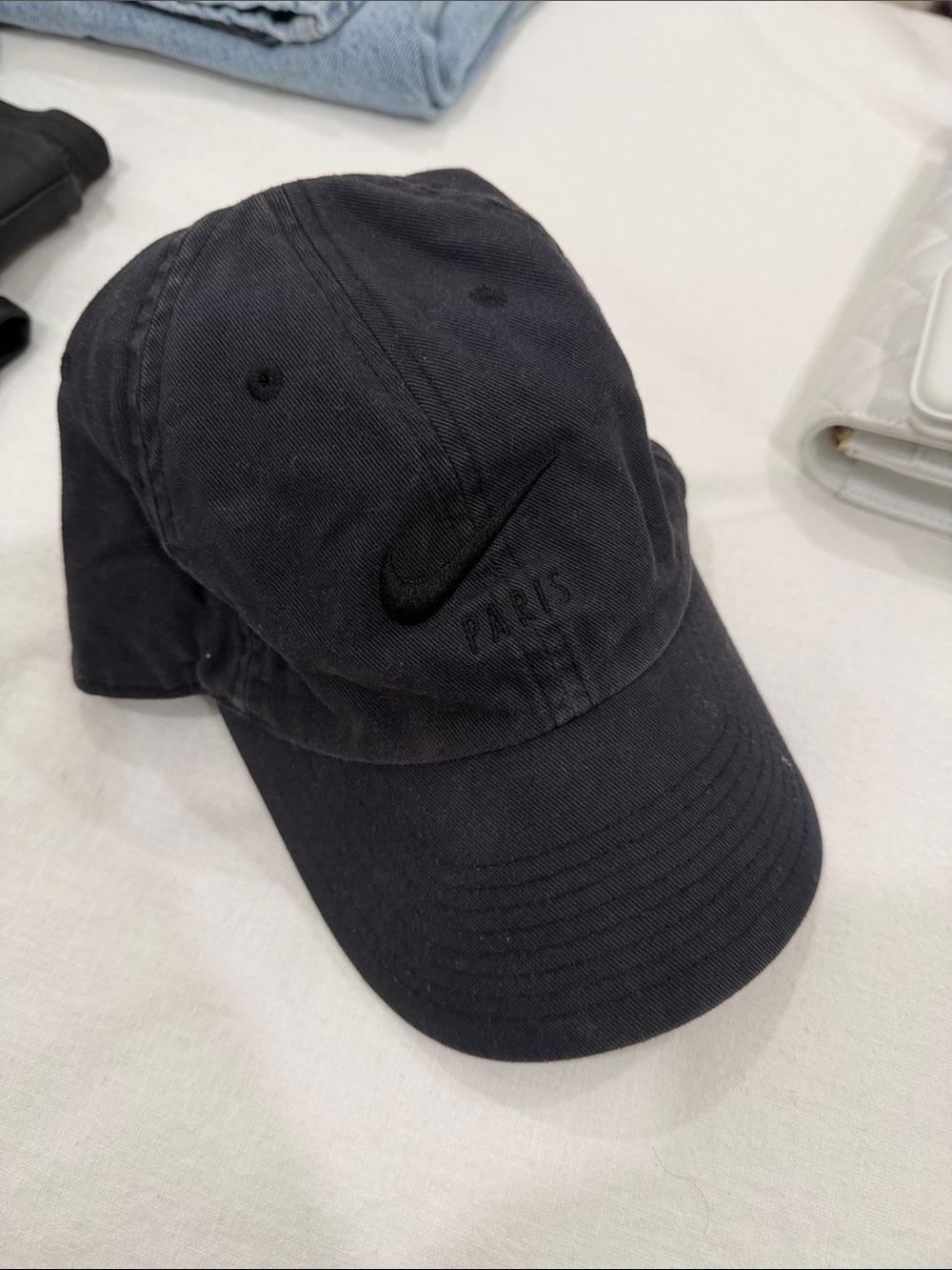 Nike Black Paris Embroidered Swoosh Cap